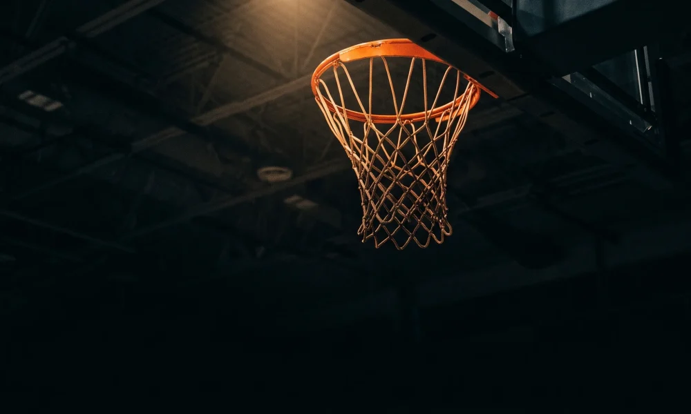 Basket Bros unblocked gameplay on a school Chromebook